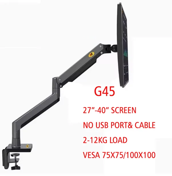 Кронштейн для монитора NB G40 22-40 дюймов с газовым амортизатором и USB 3.0 — фото товара