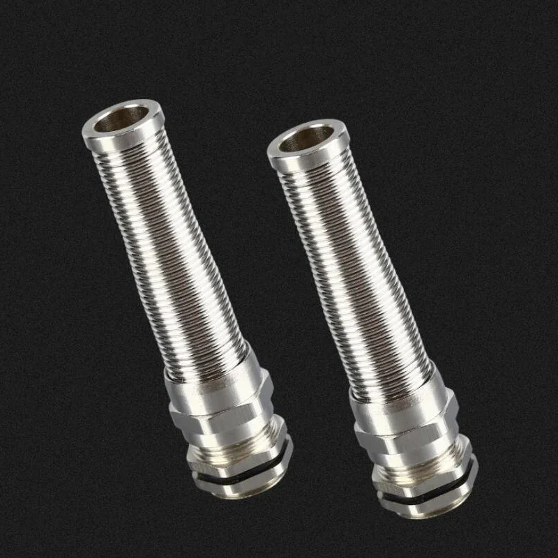 Metrische Kabelverschraubung aus Nickel-Messing M10 M12 M14 M16 M18 M20 M22 M25 M27 M28 M30 Biegebeständig – Detail 4