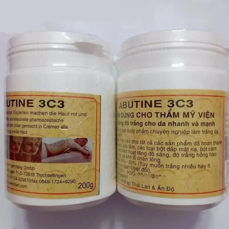 Abutine 3c3-Iluminador corporal para la piel, reduce la melanina, hidrata, ilumina y suaviza la piel, 250g