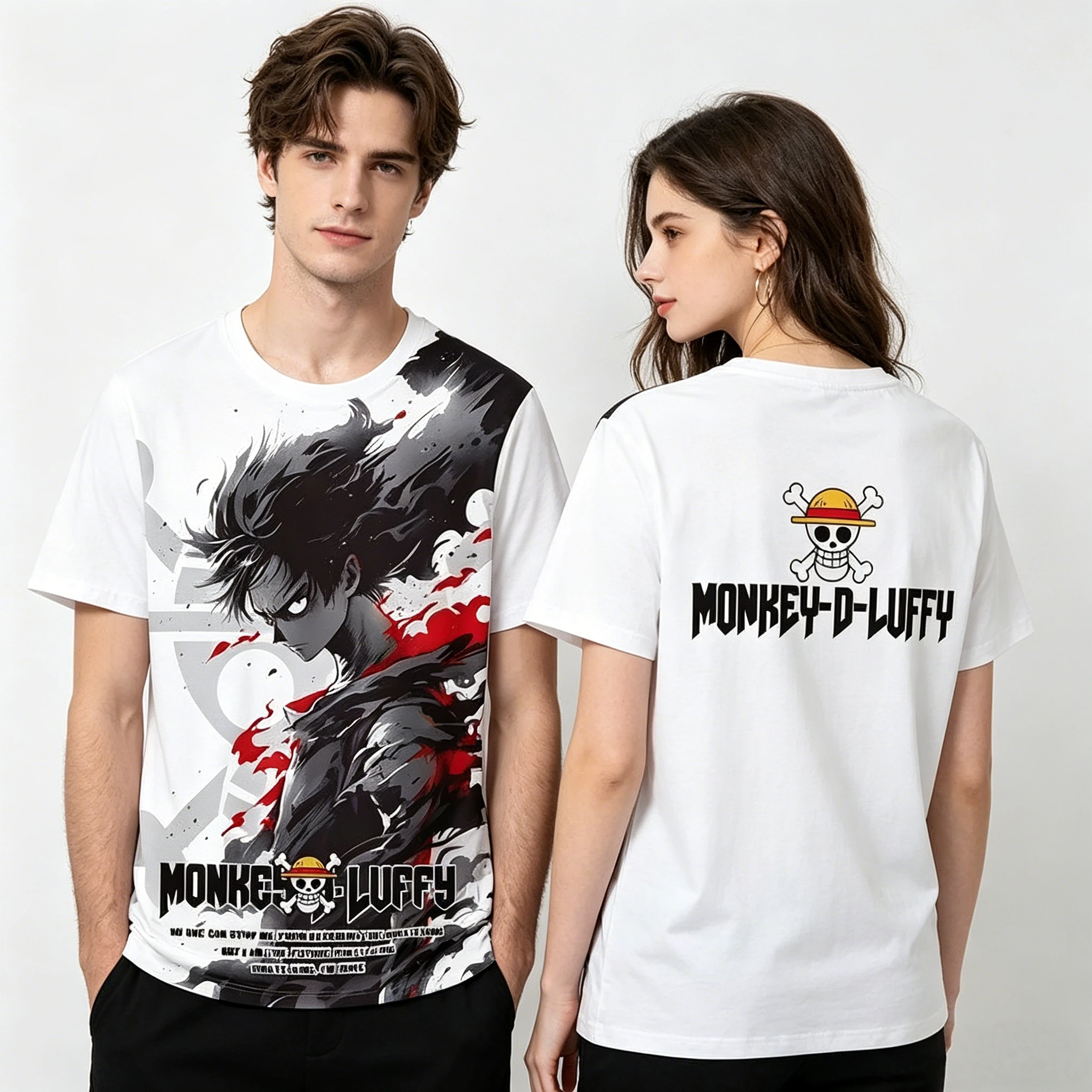 

One Piece Anime Straw Hat Pirates 3D Print T-shirt Luffy Zoro Graphic Anime All Characters Casual Streetwear Unisex Tee