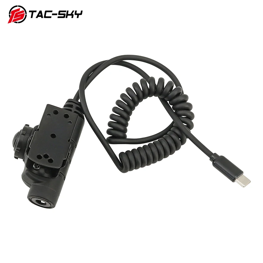 Tactical U94 V2 PTT Headset Adapter Type-c plug Compatible with iPhone17/16/15 and Samsung Galaxy S8/S9/S10/S20 Plus Jack Phones