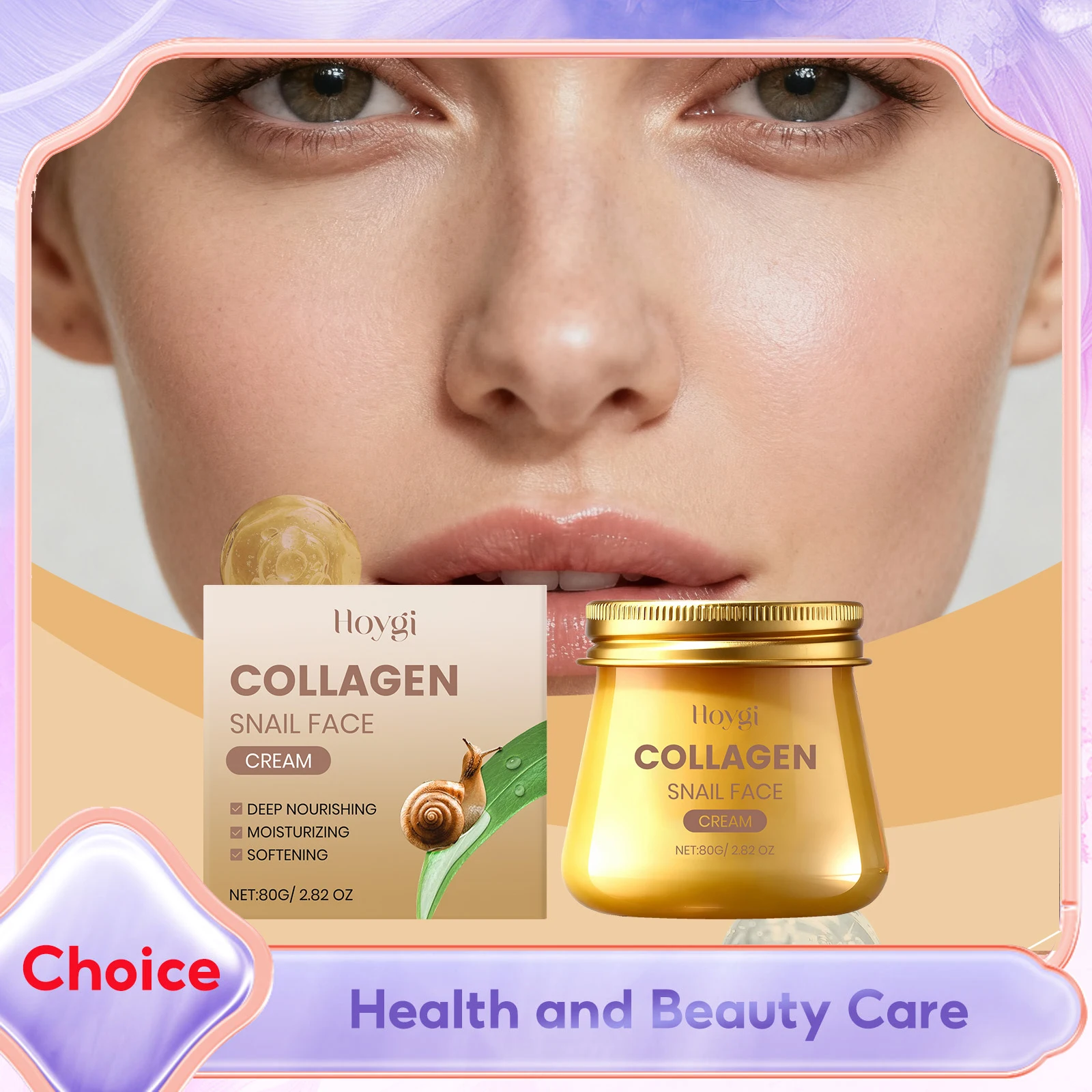 

Collagen Snail Rejuvenation Face Cream Hydrating Improve Skin Firmness Reduces Dryness Fine Lines Wrinkles Anti Aging Face Cream