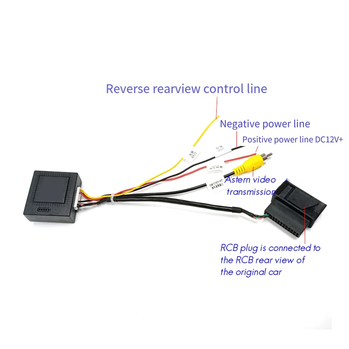 26PIN RGB Decoder RGB to CVBS(AV) Conversion Box Adapter for Vw CC Golf 6 Tiguan Magotan Car