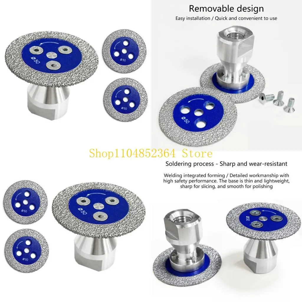 

652F Diamonds Sawer Blade Grinding Disc 50mm M14 Flange Multiple Material Processing