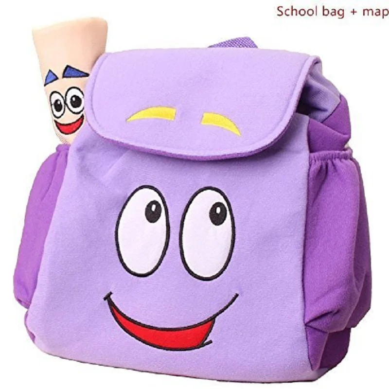 Dora Explorer Backpack Rescue Bag with Map,Pre-Kindergarten Toys Purple 1dora the explorer dora la exploradora