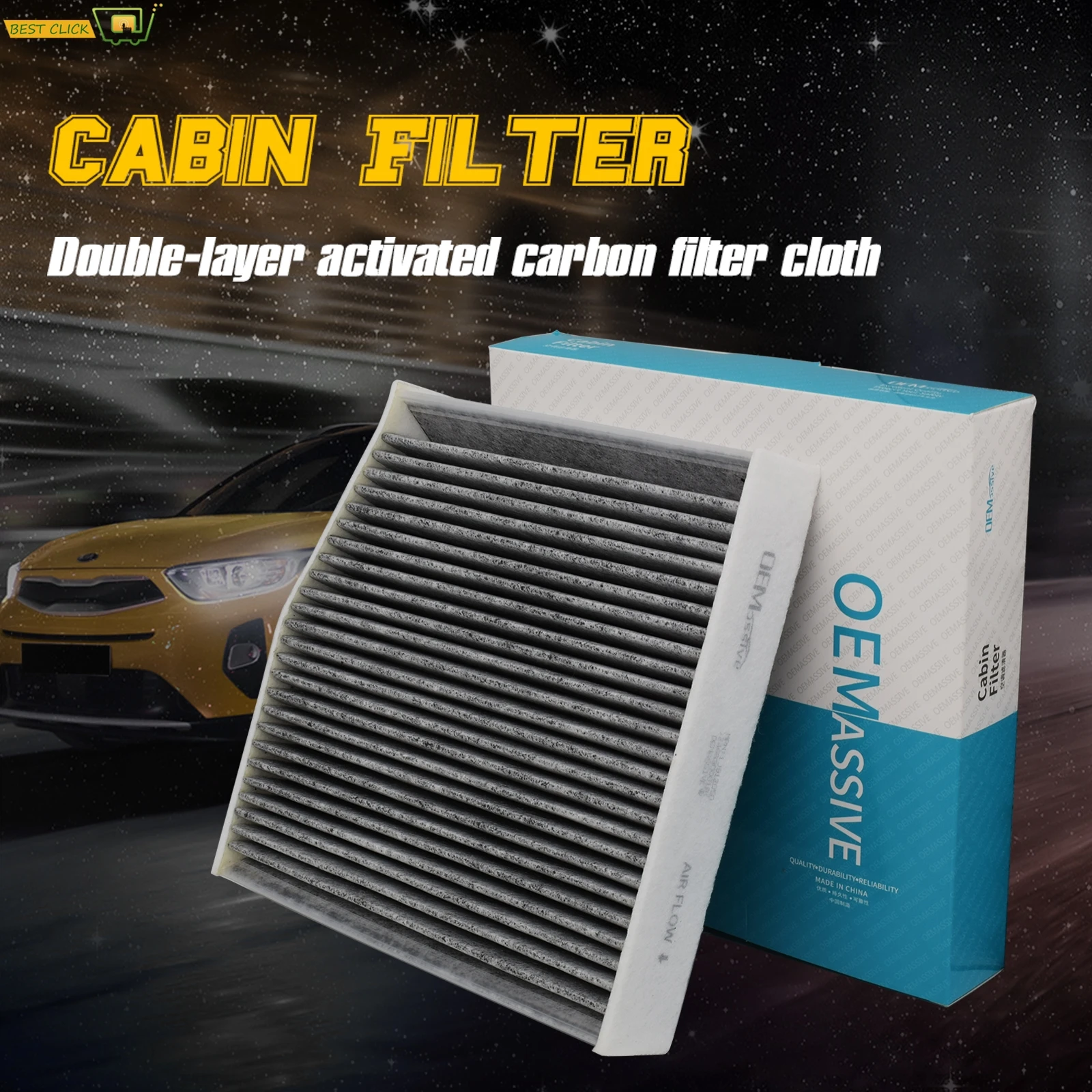 2468300018 2468300118 For Mercedes-Benz A/B/GLA-Class CLA W246 W242 W176 C117 X156 X117 Activated Carbon Pollen Cabin Air Filter