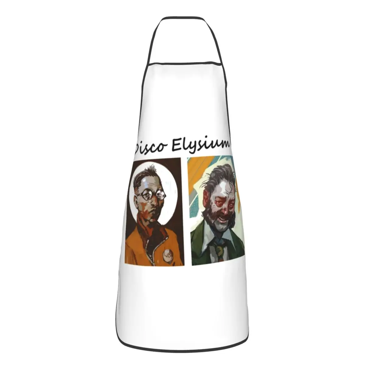 Unisex Disco Elysium Gaming Kitchen Chef Cooking Baking Apron Women Men Tablier Cuisine for Painting