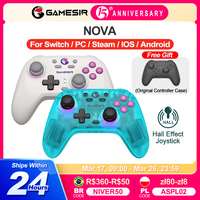 Gamesir Switch Controller Gamepads PC T4 Nova Controle Bluetooth Hall Effect Joysticks for Nintendo Switch Windows 10 11 iOS