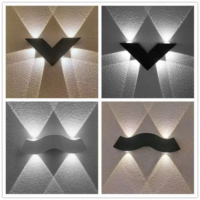 IP65 Outdoor Waterproof Wall Light 110V-220V 4W 6W 7W LED Light Villa Garden Park Courtyard Porch Light Yard Decorative Lighting