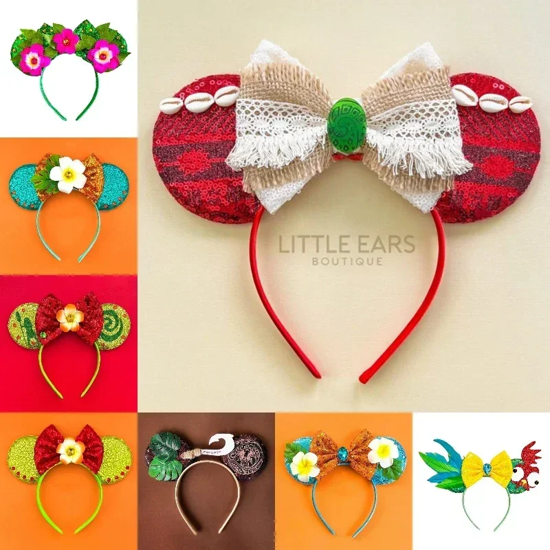 Disney Ohren Stirnband Für Frauen Anime Encanto Haarbänder Mädchen Mirabel Amy Kopfbedeckung Pailletten Bogen Haar Zubehör Kinder Geburtstag Geschenk