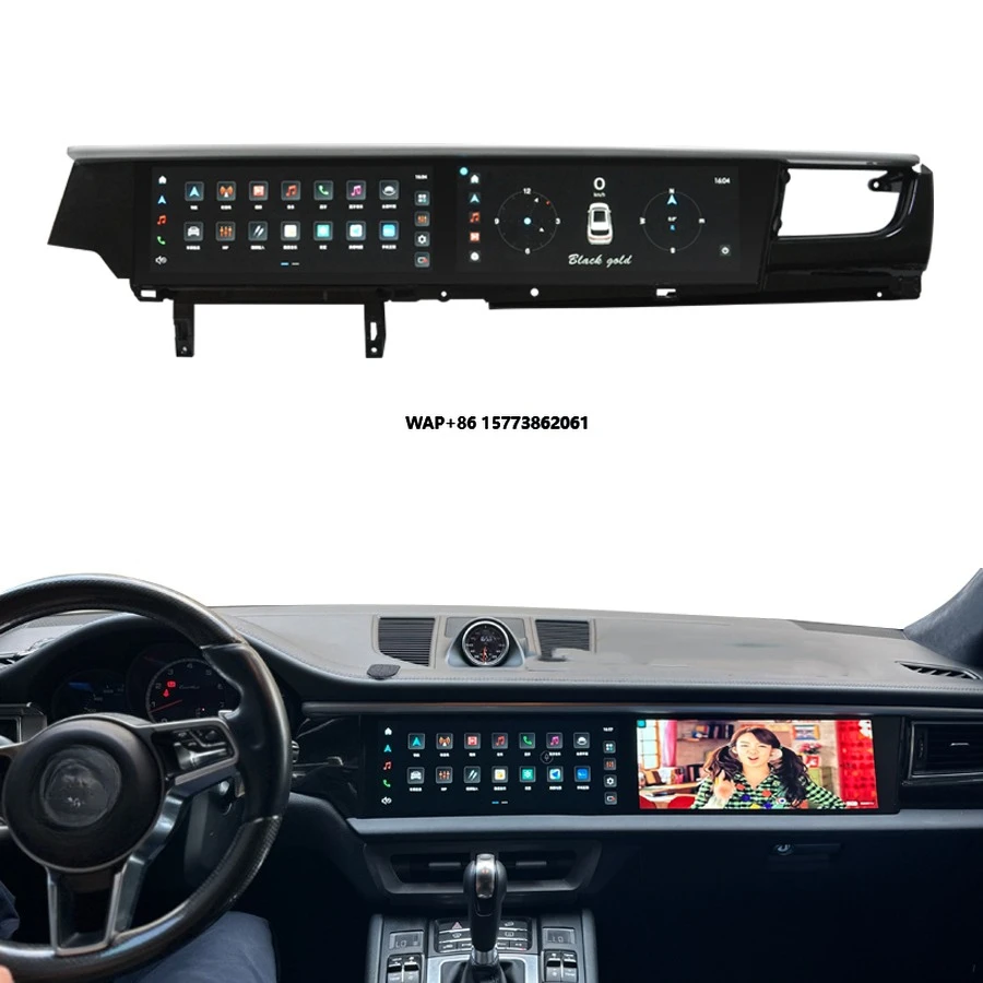 

Dual Touch Screen 12.3 Inch Android 13 Wireless Carplay Car Radio for Por Macan Upgrade 2014-2016