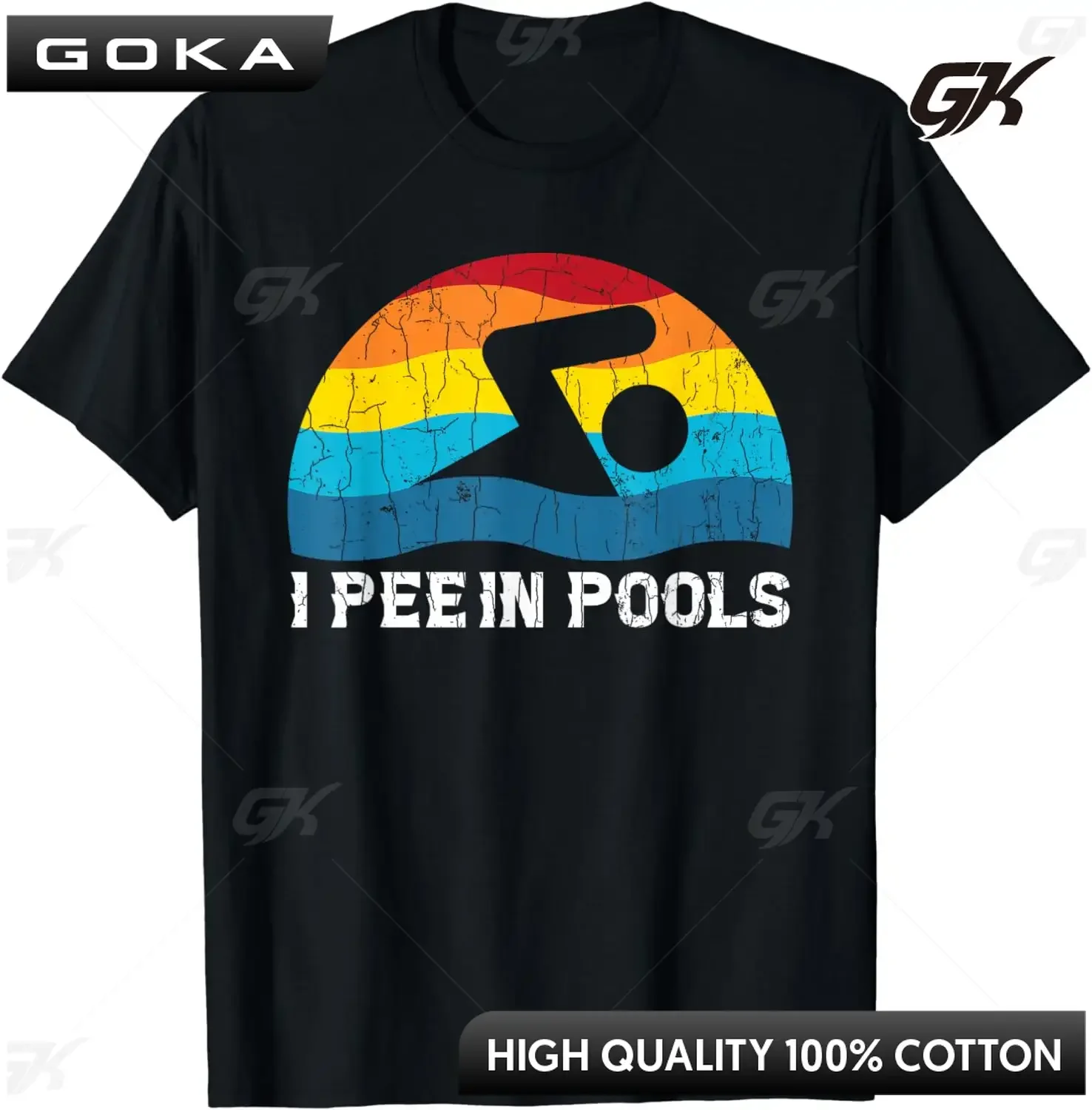 I Pee in Pools Funny Swimmer Swimming Coach Player Graphic T-Shirt Unisex Style Shirts for Women Men Clothing Harajuku Men Tees