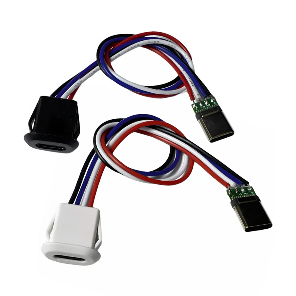 Image of 4-Pin USB Typ-C Anschluss mit Snap-Fit Buchse 5A Hochstrom Daten-Schnellladebuchse USB-C Ladebuchse