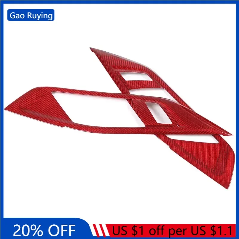 

Gao Ruying для BMW 4 серии G22 G23 G24 21-24 Внутренняя ручка из настоящего углеродного волокна Дверной замок Кнопка разблокировки Крышка Накладка Автомобильные аксессуары