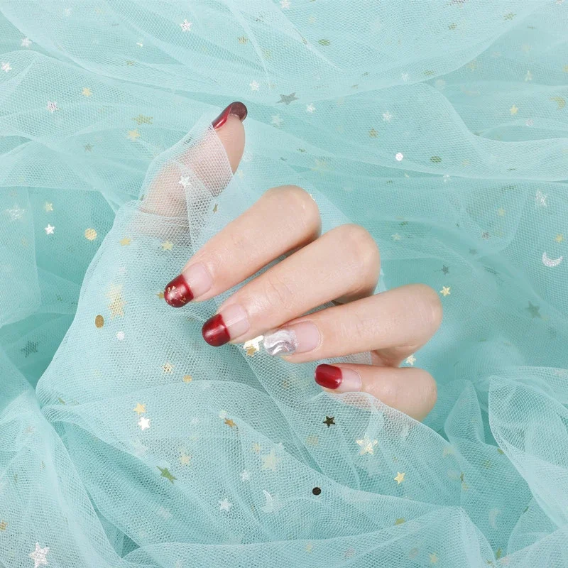 Tulle Fabric for Nail Art Photography Props Star Sky Color Net Yarn Background Product Backdrops Cloth Girl Decor Shoot Photo