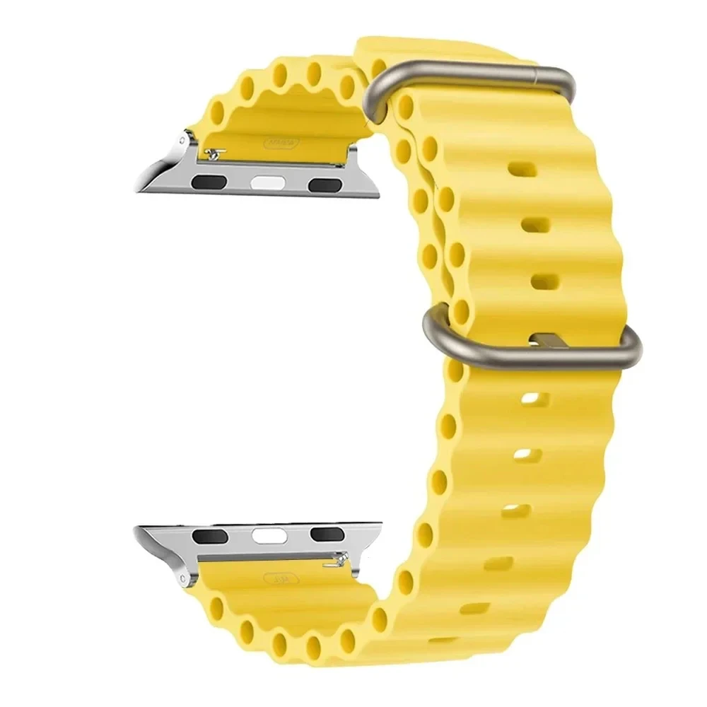 Correa Original para Apple watch, banda de 49mm, 44mm, 45mm, 41mm, 40mm, 38mm, 44mm, 45mm, 1:1, iWatch series 9, 8, 7, se