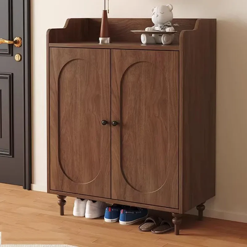 Luxury Wooden Shoe Cabinet Storage Living Room Closets Armables Shoe Shelf Slippers Hallway Modern Zapatero Salon Furniture