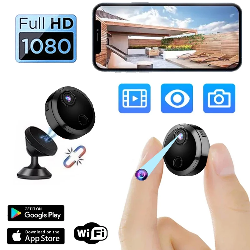 HDQ15 Night Vision 1080P Wireless WiFi Mini Camera Security Protection Remote Monitor Camcorders Video Surveillance Smart Home