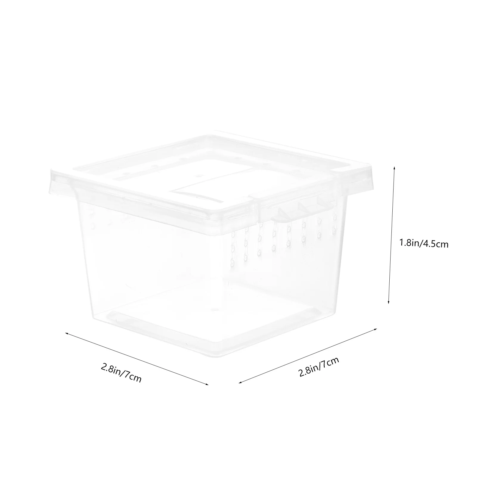 Medium Reptile Breeding Box Transparent Plastic Insect Feeding Container for Lizards Snakes Spiders Crickets Terrarium