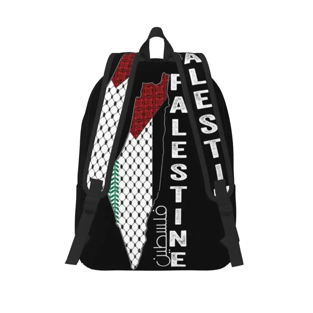 Palestinian Map Backpack Keffiyeh Thobe Patterns Kawaii Backpacks Unisex Travel Lightweight School Bags Designer Rucksack