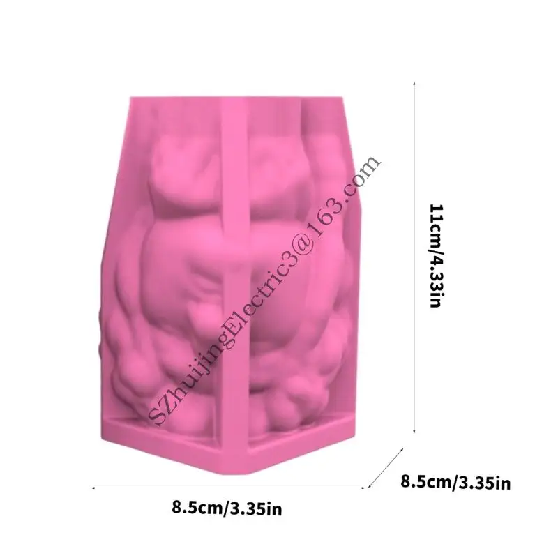 Elegant Planter Molding Tool Heat Resistant Silicone Mould for Making Plant Container Flower Pot Mold