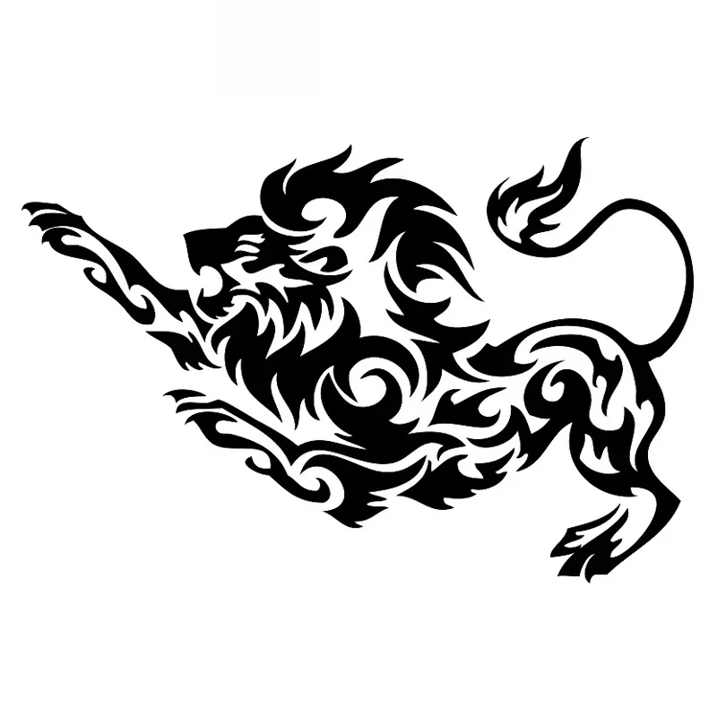 

Majestic Lion Animal High Quality Fashion Car Decoration Personality Pvc Waterproof Car Window Applique Black/white, 16cm * 10cm