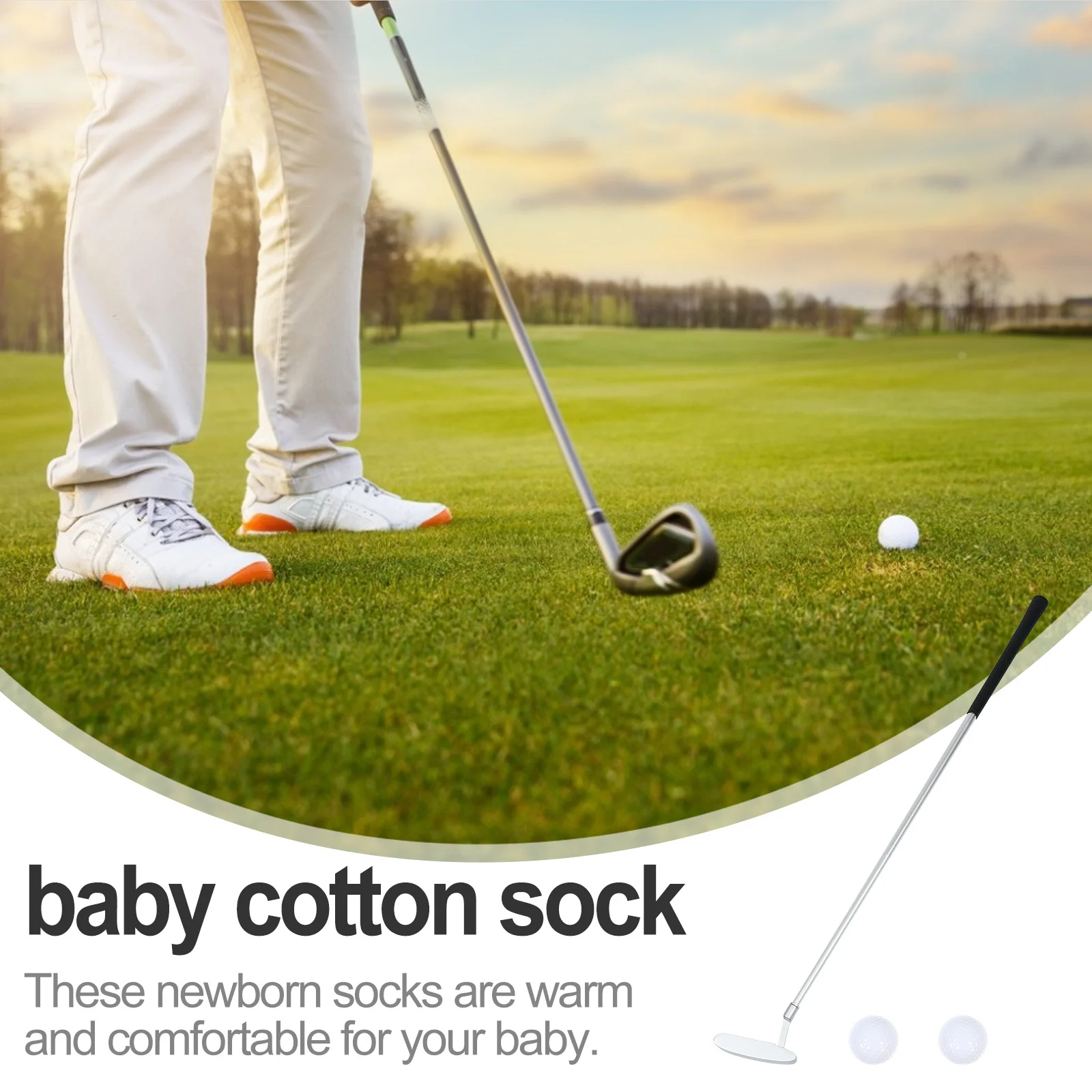 

1Set Golf Putter Zinc Alloy Detachable Portable Foldable Training Push Rod Practical Golf Equipment Golfs Putter