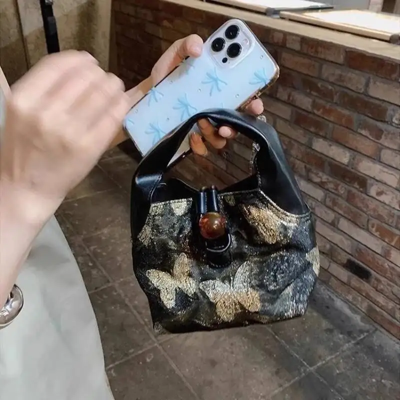 Y2k Haruku Butterfly Purses Design Mini Handbags Vintage Fashion Ins Top-Handle Bag All Match Shoulder Crossbody Bags