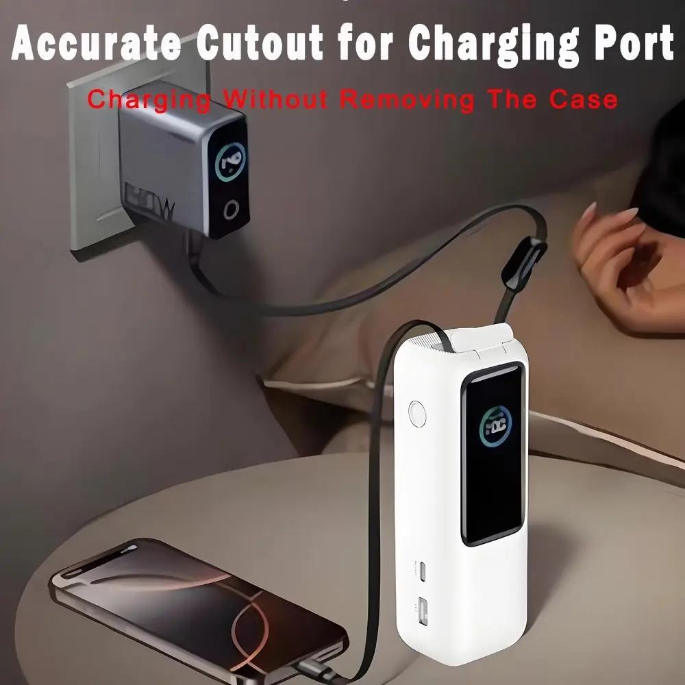 Shockproof Silicone Case Dustproof Soft Protective Cover Portable Carrying Case for Anker Zolo Power Bank (25000mAh 165W) Travel
