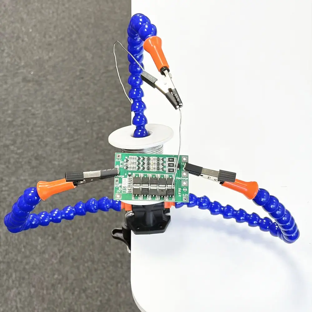 Helping Hands Soldering, Third Hand PCB Circuit Board Holder Flexible Arms with Desk Clamp Base for Electronic Boards Repair