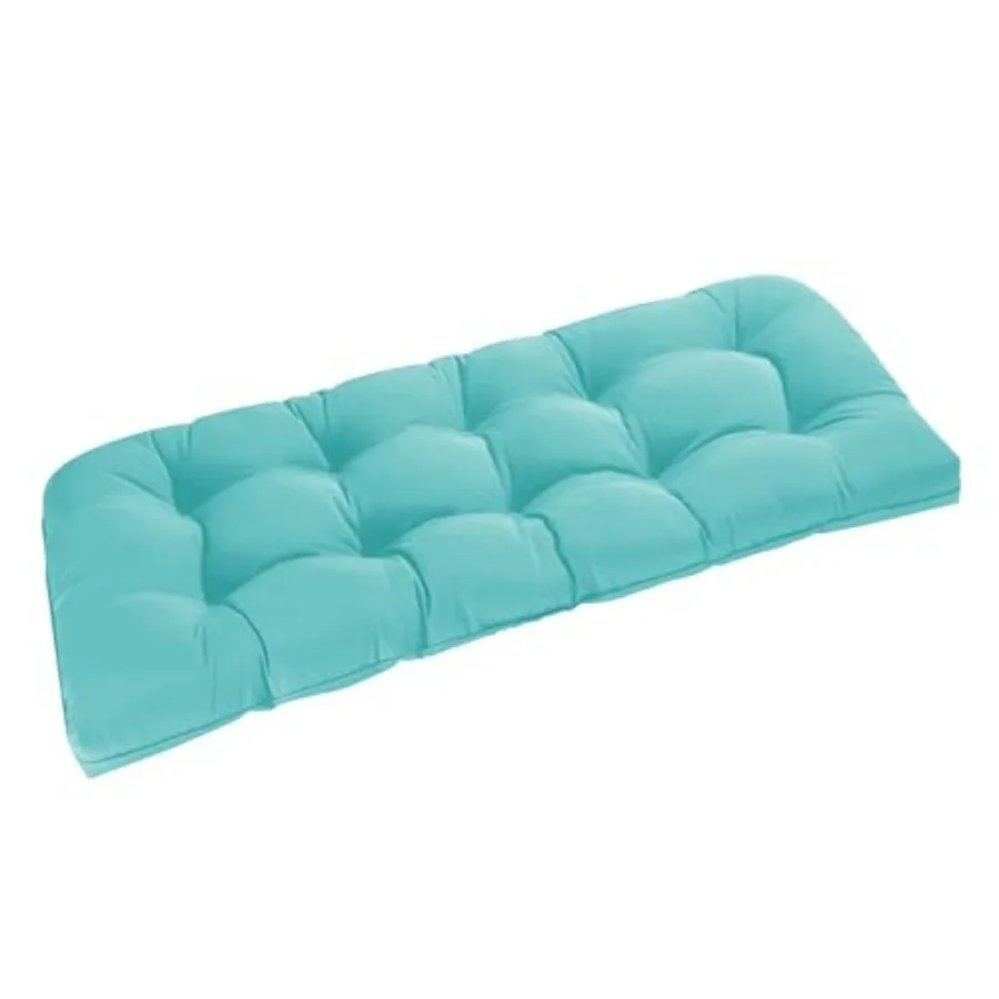 

Outdoor Bench Cushion for Patio Furniture Water Resistant Tufted Overstuffed Porch Swg Cushions Thick Outdoor Loveseat Cushions