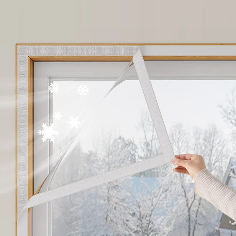 Winter warm curtains, insulated windproof sealed windows, transparent thick plastic, cold proof and insulated, screen windows