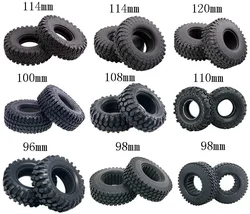 4PCS/Set Simulation Climbing Car 1.9 Inch Tire 120 117 114 108 100 96mm TRX4 Super Soft Gravel Tire Skin