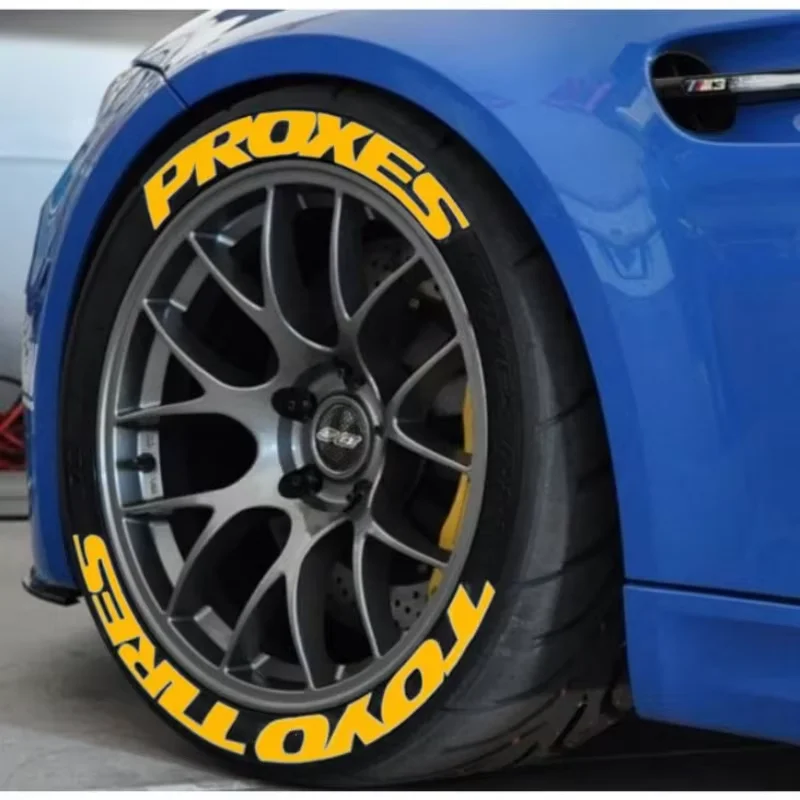 

8 sets Tire Letter Stickers 3D Stereo Waterproof Stickers Car Motorcycle Accessories Decoration Custom Decals