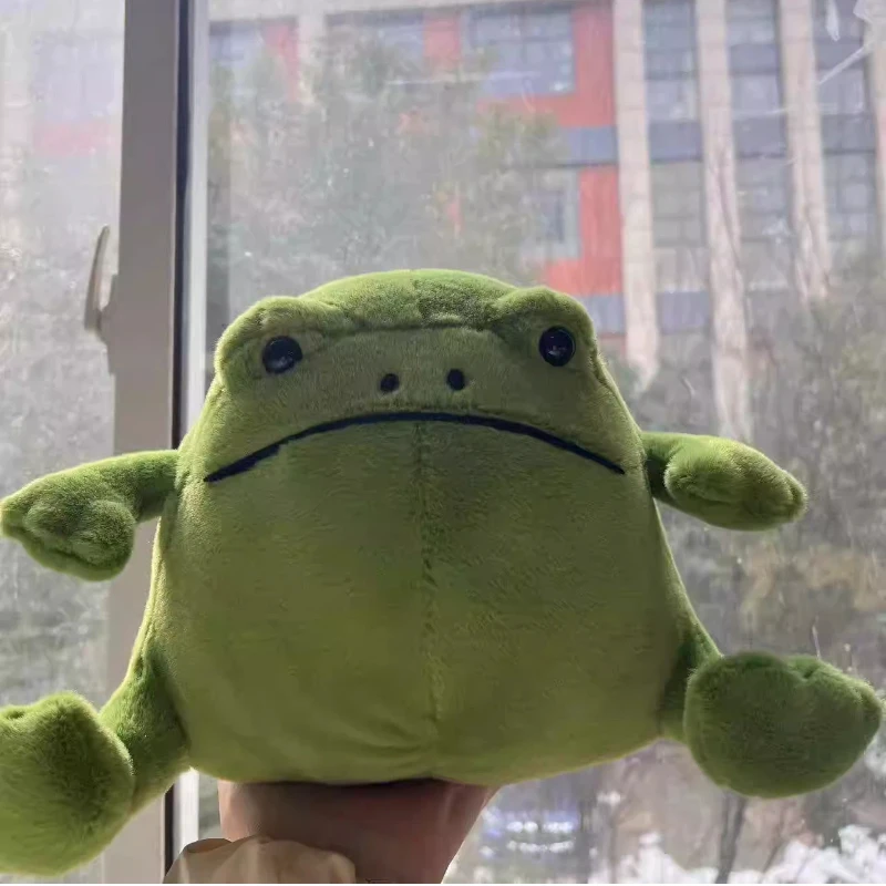 ريكي المطر الضفدع ألعاب من نسيج مخملي للفتيات لطيف الكرتون الضفدع دمية لعبة سوبر لينة النسيج الكرتون شفاء مهرجان هدية محشوة دمية