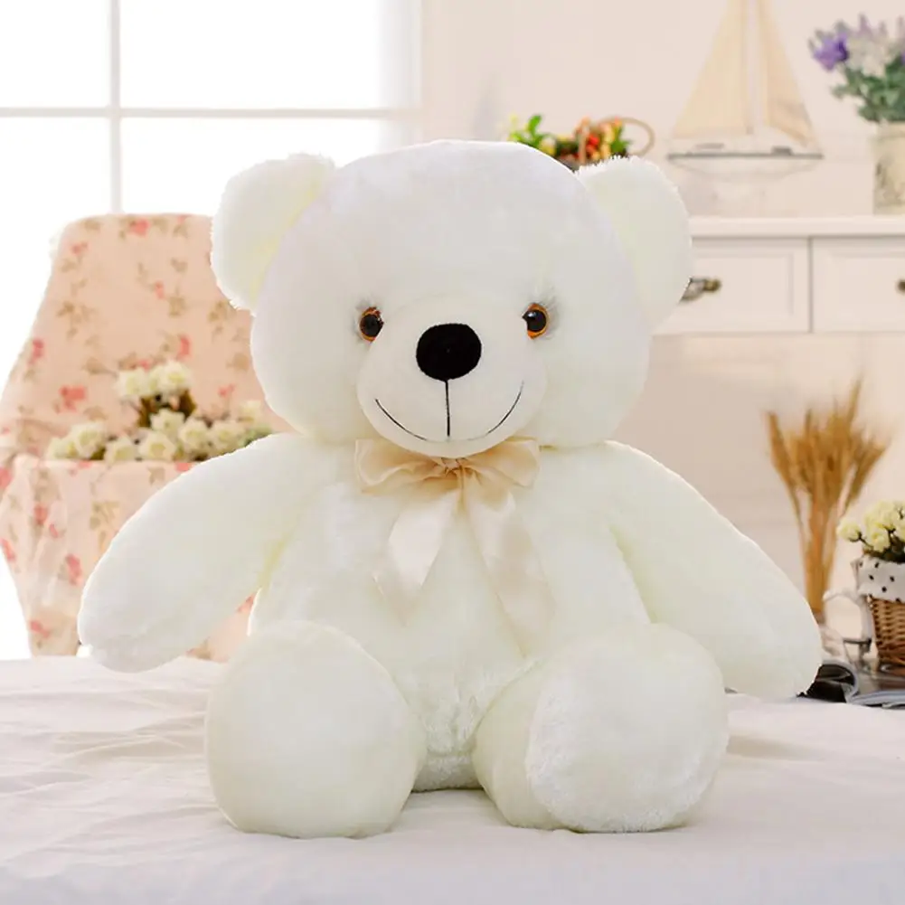 ตุ๊กตาหมีเรืองแสง LED สีสันสดใส ของเล่นตุ๊กตาหมีเรืองแสง ของขวัญคริสต์มาส ของขวัญวันเกิดสำหรับเด็ก