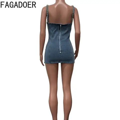 12 best sales denim- och diamantklänning - №2