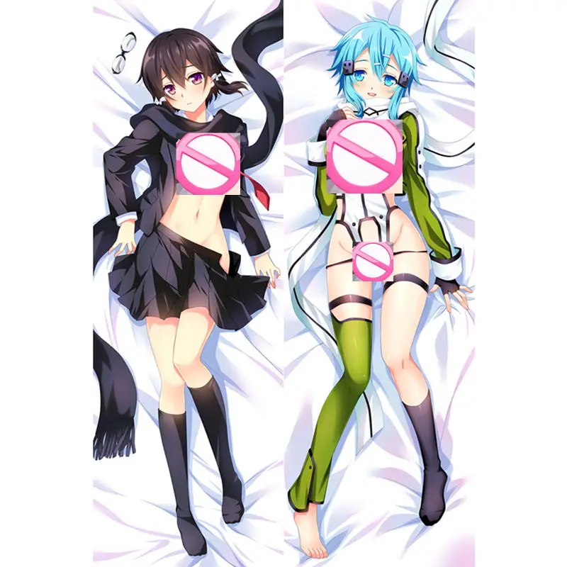 

Hot Anime Game Sword Art Online Sinon Dakimakura Case Kousaka kirino Sexy Body Hugging Pillow Covers Otaku Brithday Gifts