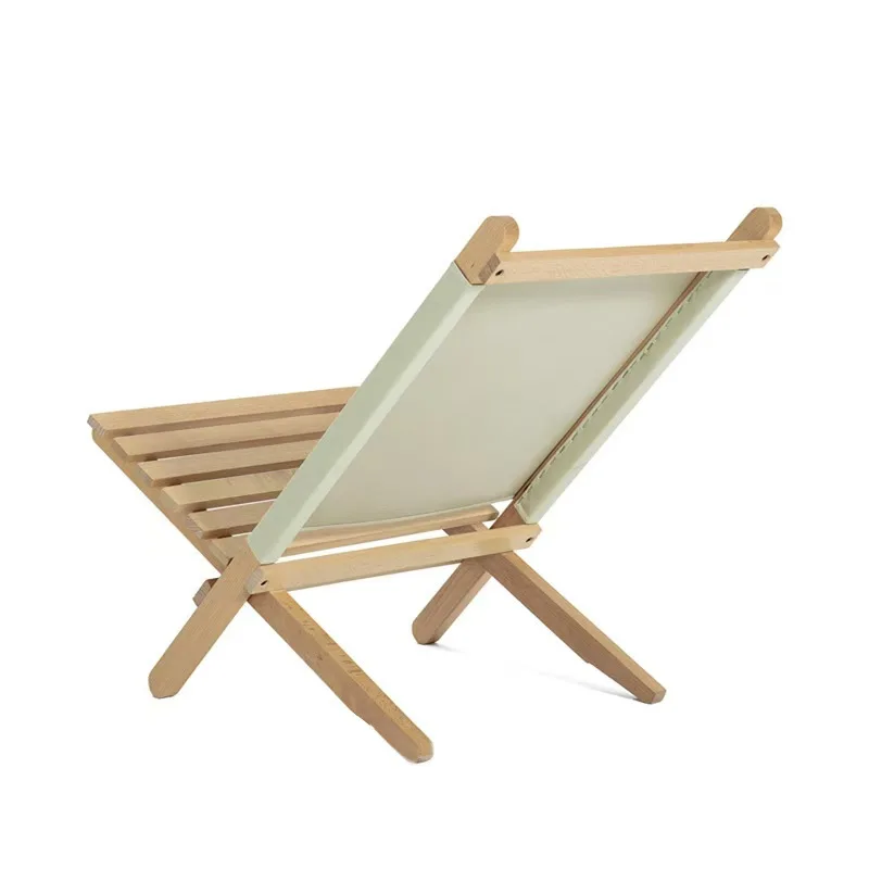 

Fashionable outdoor wooden beach chairs and furniture with a stylish moon style, suitable for use on beaches or parks