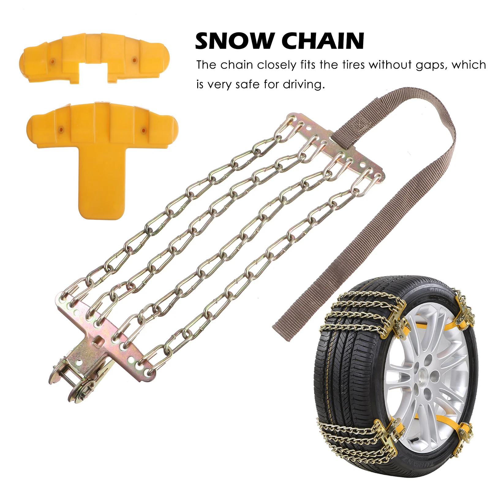 4 Chains Balance Design Truck Car Wheels Tire Snow Ice Chains Belt Winter Anti-skid Vehicles SUV Wheel Chain Winter Strap (