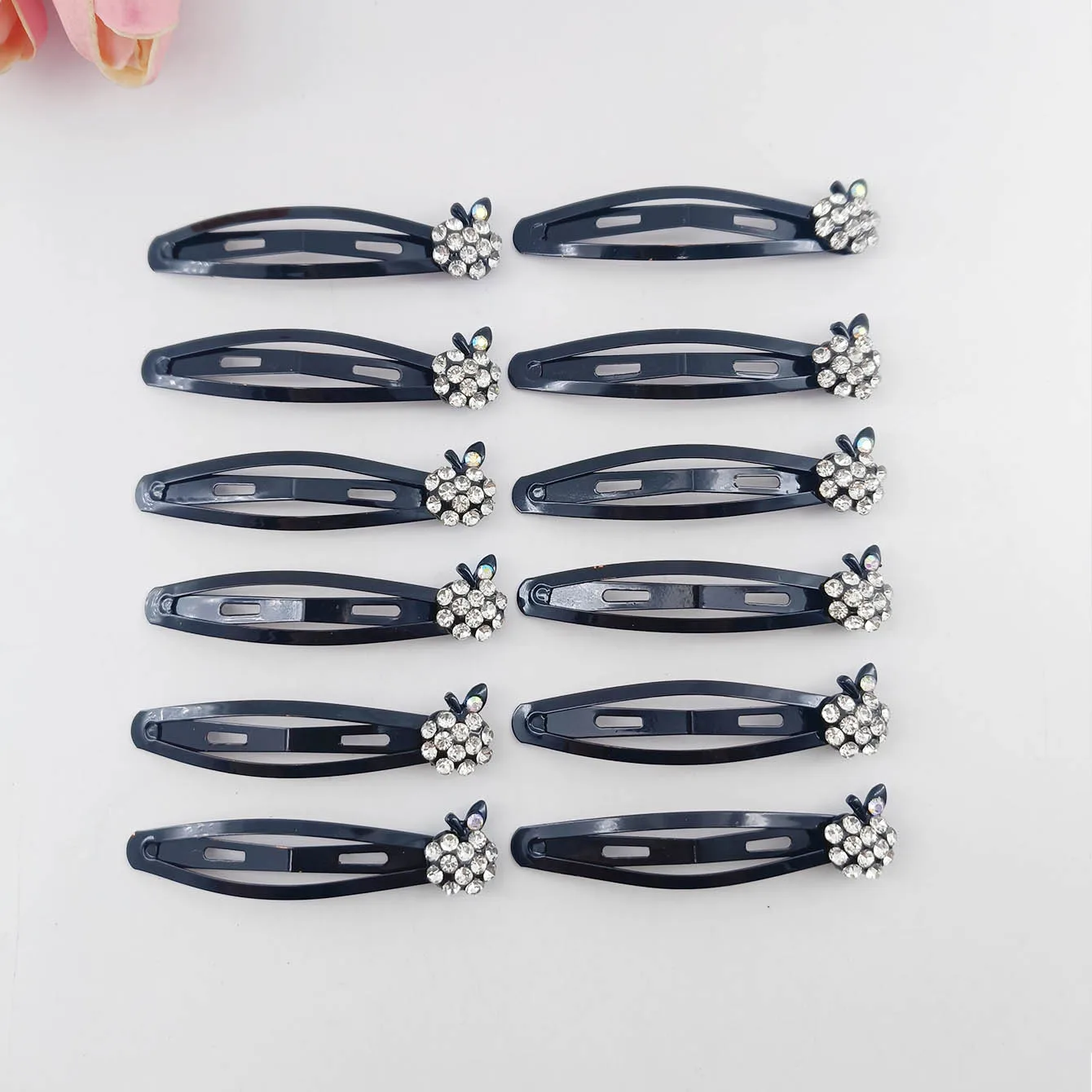 12Pcs/Bag New Pattern Style Girls Women Hair Accessories Glitter Barrette Crystal Hairpin Shine BB Pins Hair Clips