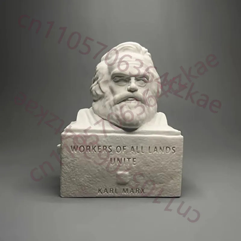 

Гипсовая статуэтка Карла Маркса, художественная скульптура, настольное украшение, декор для книжного шкафа и винного шкафа, подарок на день рождения