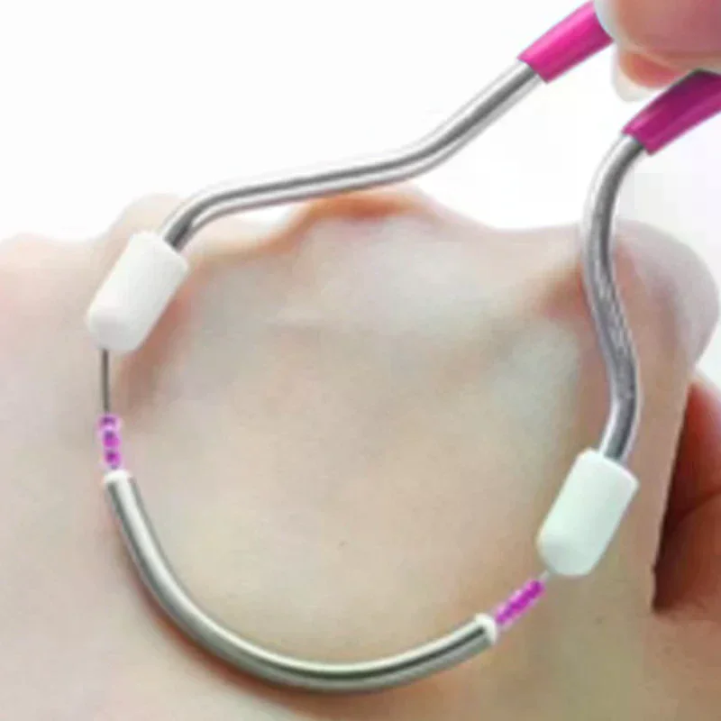 Manual Facial Hair Remover Epilator Safe Handheld Spring Threading Face Defeatherer For Cheek Eyebrow DIY Makeup Beauty Tools