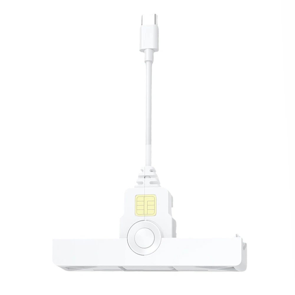 Lecteur de carte à puce USB2.0/type-c, lecteur de carte d'accès commun pliable, lecteur CAC Compatible avec Windows/OS/Android