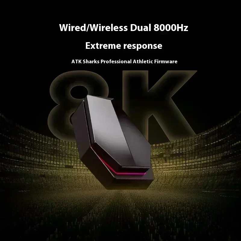 ATK Blazing Sky X1 8K Mouse Wireless  Low Latency FPS Three Mode Game Mouse Lightweight E-sports Custom PC Gaming Accessories