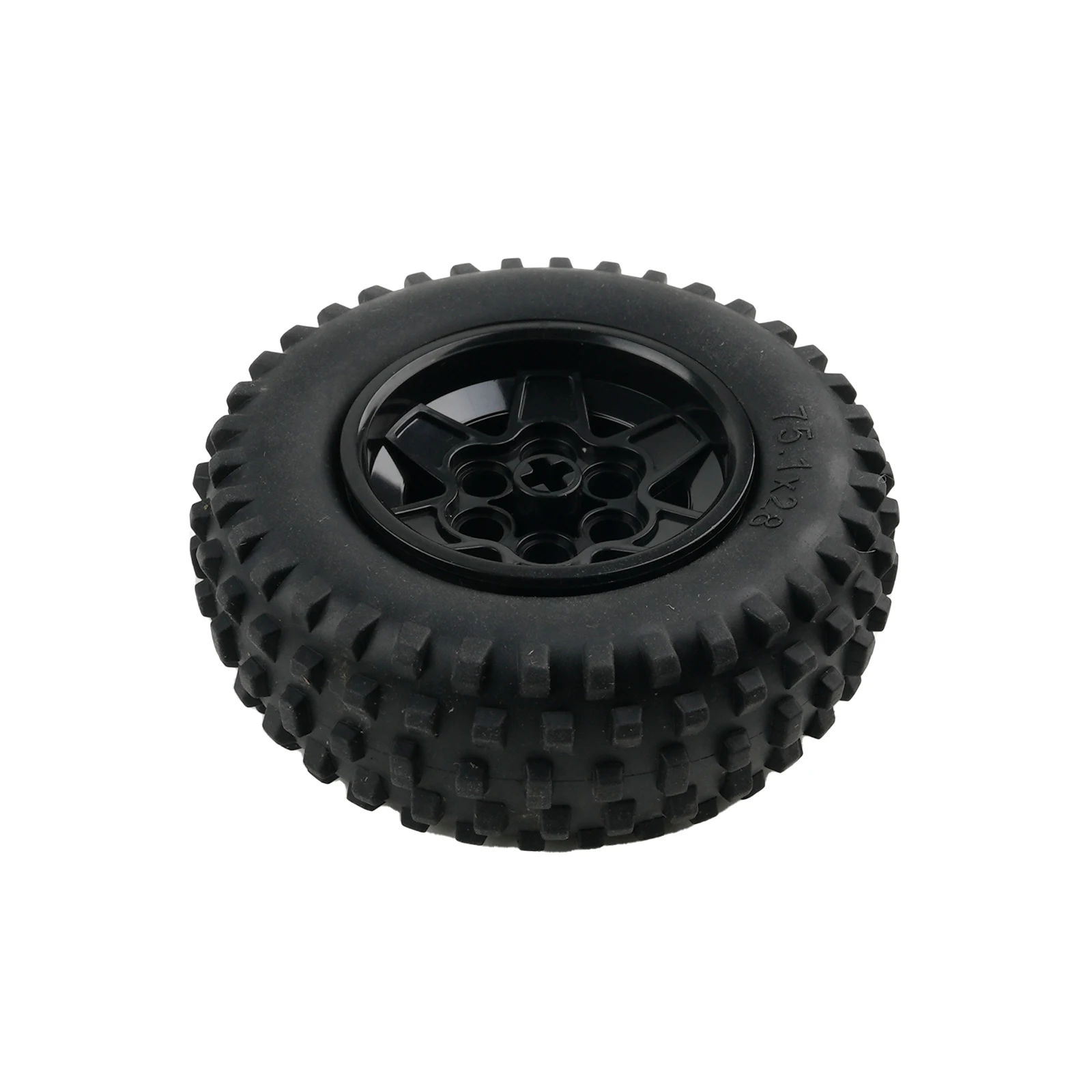 75.1x28mm Tire Hub Small Particle Building Blocks Parts Compatible with 69909/56908 Wheels Model MOC Bricks DIY Toys Accessories