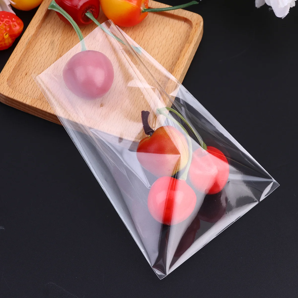 500 Pcs Travel Bag Organizer Cellophane Bags Ice Cream Package Clear Tall Treat Popsicle Storage