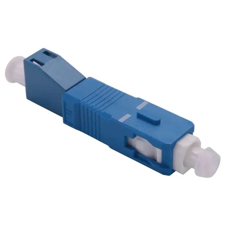 A74E-8X Optical Equipment Tool LC Female To SC Male Hybrid Flange Singlemode 9/125 SM Optical Fiber Adapter Connector
