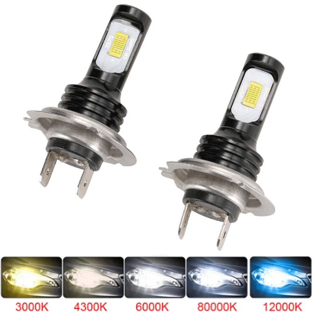 

2Pcs 4300K H4 H7 LED Car Headlight H11 H8 H9 Car Fog Light 9005 HB3 9006 HB4 Bulbs H1 H3 H16 Led Lamp DRL Light Auto 6000K 12V