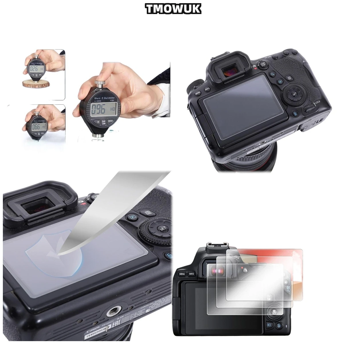 

For Canon 1200D 1300D 1500D 2000D DSLR Camera Tempered Glass Screen Protector 9H Hardness HD Clear Anti-Scratch Film